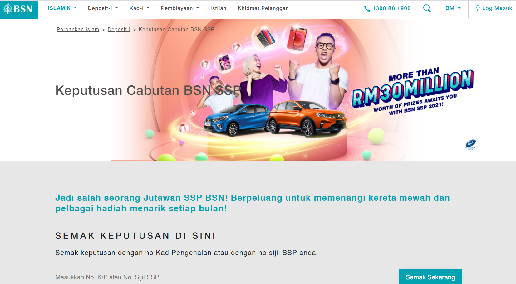 Semak Cabutan SSP BSN:Check Keputusan Cabutan Sijil Simpanan Premium ...