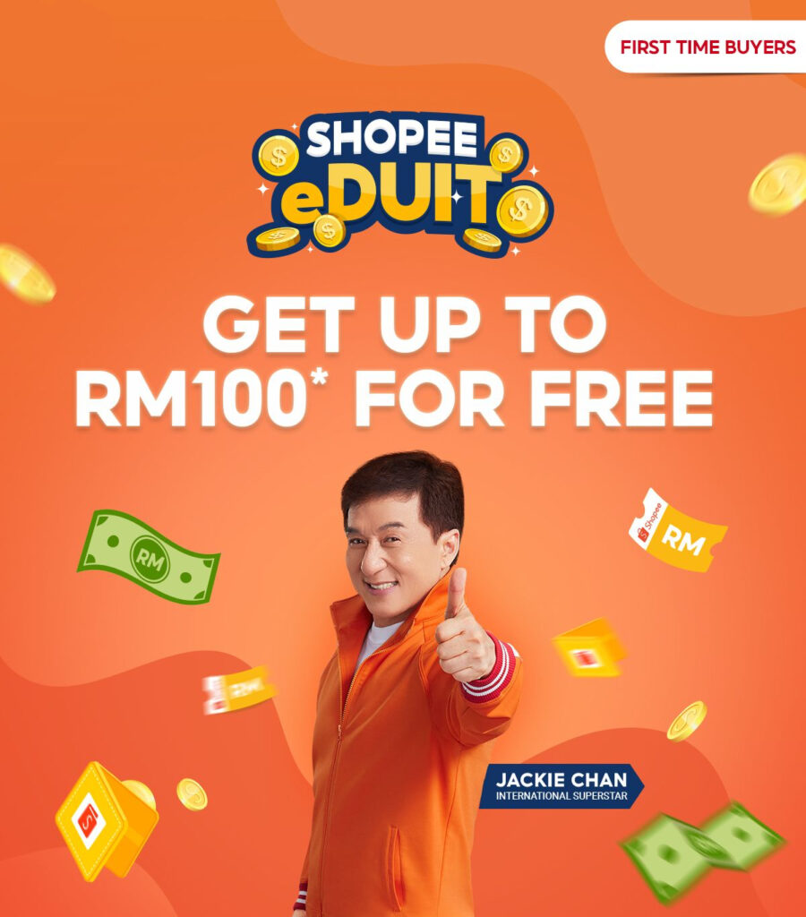 Shopee eDuit:Cara Tebus Kredit & Baucar RM100 Pengguna Baharu Shopee
