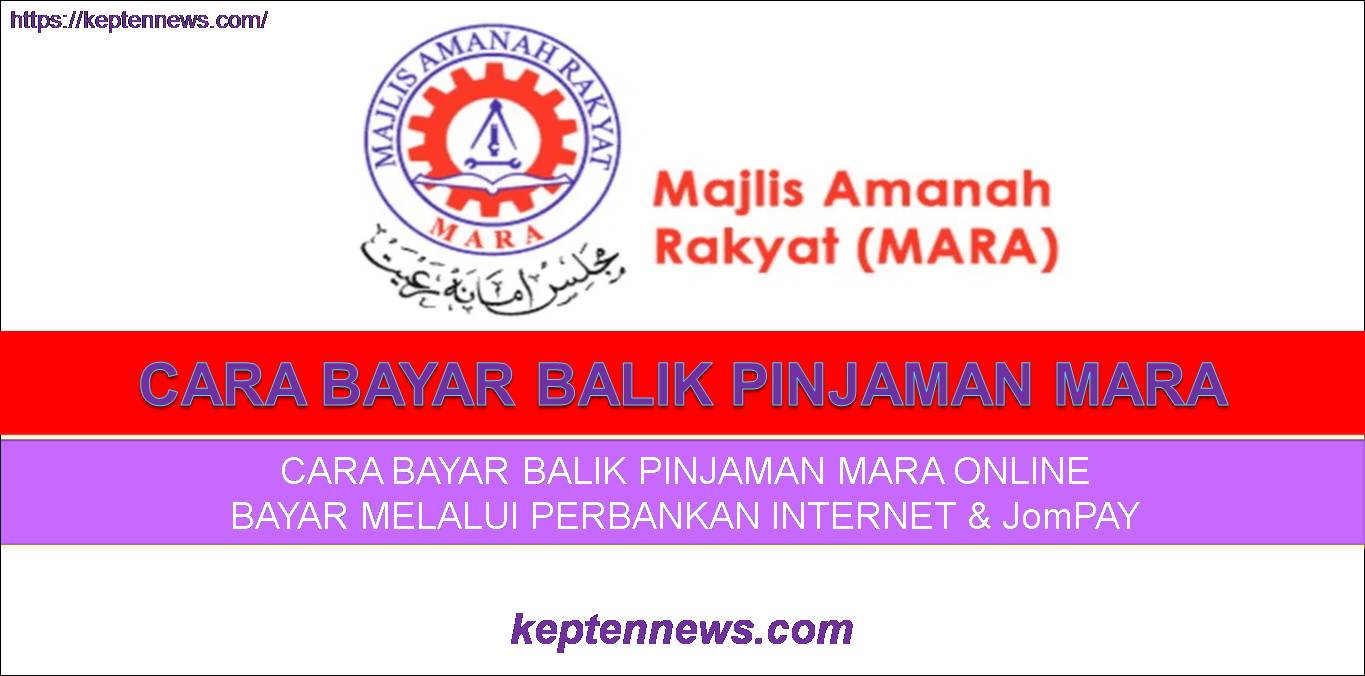 Bayar Pinjaman Mara Online:Cara Bayar Loan MARA