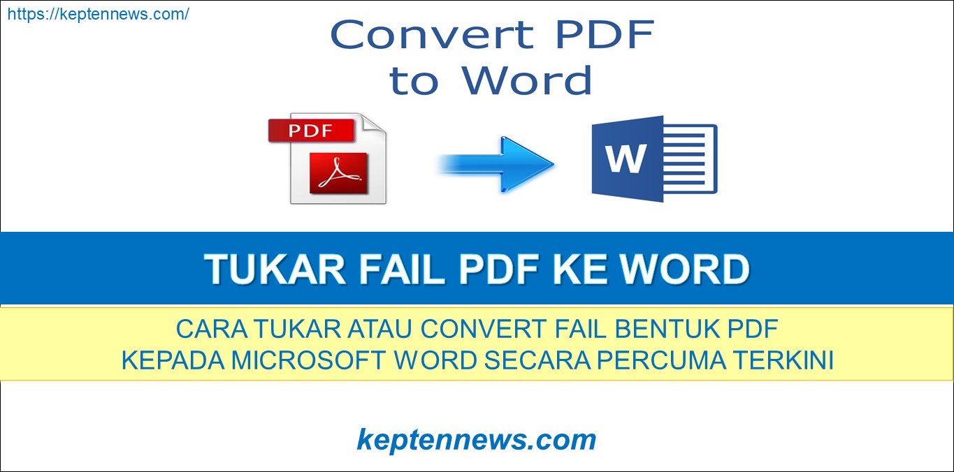 Tukar PDF Ke Word:Cara Convert Secara Percuma