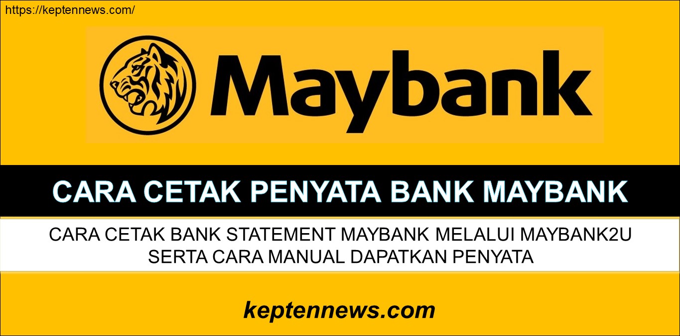 Maybank slip wang masuk Bagaimana Buat