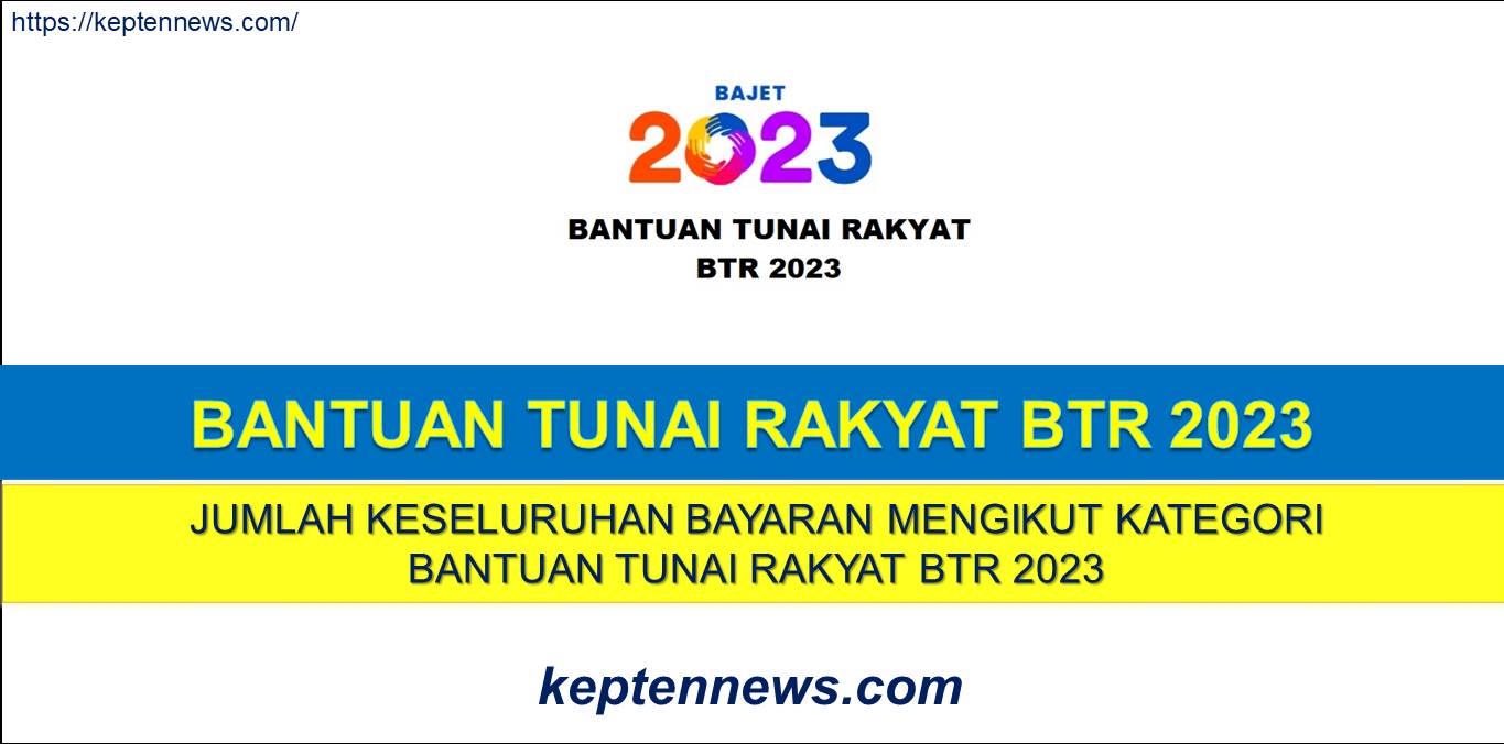 Jumlah Bayaran Bantuan Tunai Rakyat BTR 2023